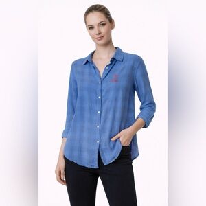 💙 NWOT! Sundry Embroidered Toi Et Moi Long Shirt